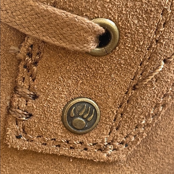 BearPaw Women's Brown Suede Lace Up Boots - Picture 5 of 11